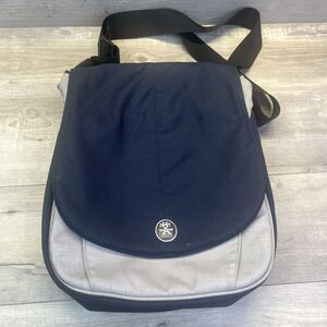 Crumpler Crippy Duck L Laptop Crossbody Messenger Bag Navy Gray Orange